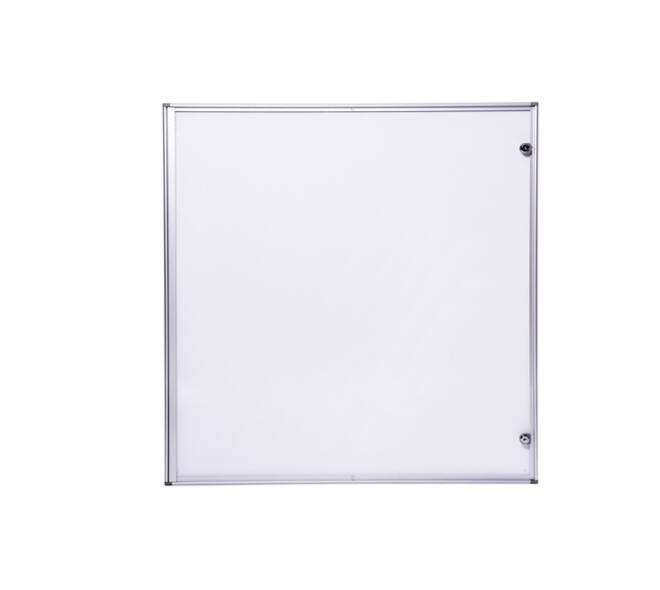 Binnenvitrine wand MAULextraslim whiteboard 12xA4 met slot