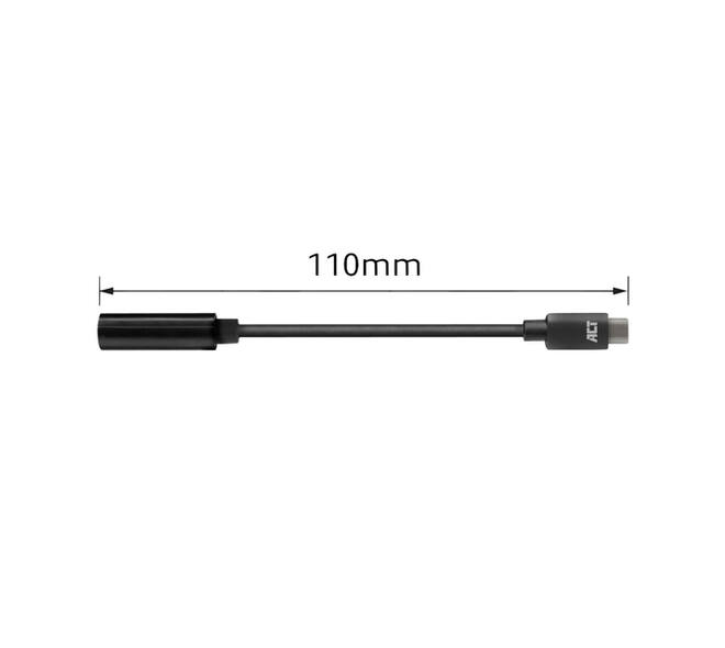 Adapter ACT USB-C naar 3.5mm audio jack 0.1 meter