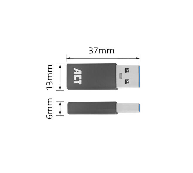 Adapter ACT USB-A naar USB-C USB 3.2 Gen.1