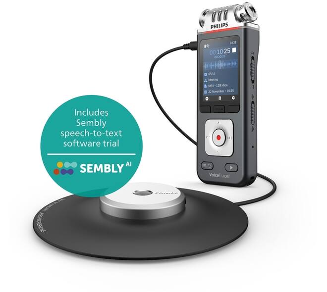 Digital voice recorder Philips DVT 8115 voor vergaderen
