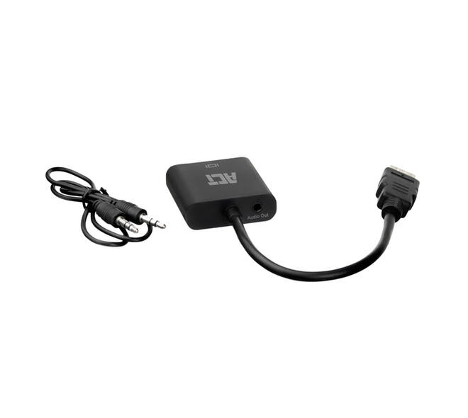 Adapter ACT HDMI naar VGA met audio 0.15 meter