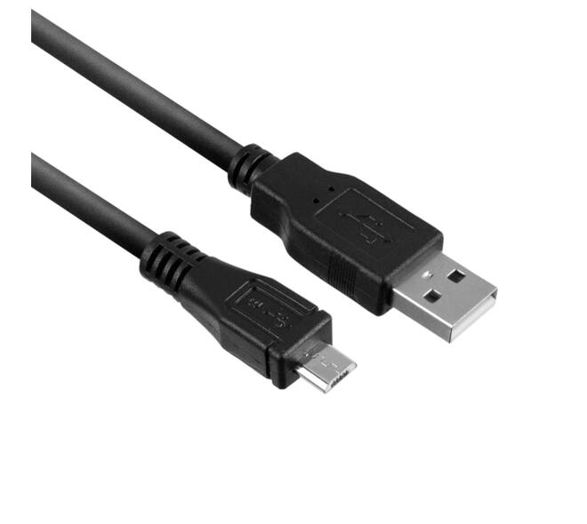 Kabel ACT USB 2.0 naar MicroB laad -en data 1 meter