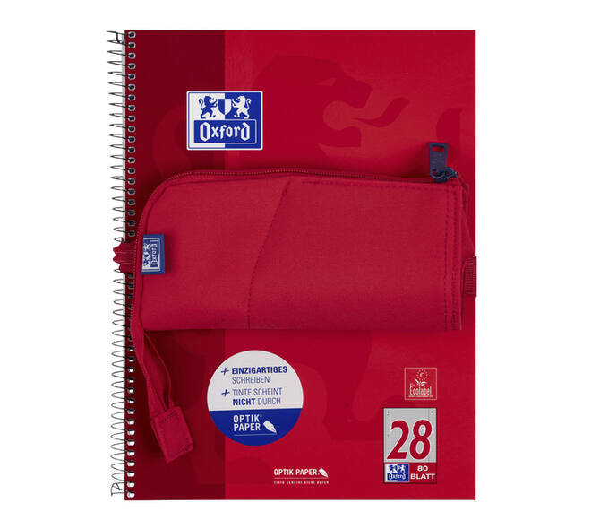 Pennenetui Oxford Stand-Up rood
