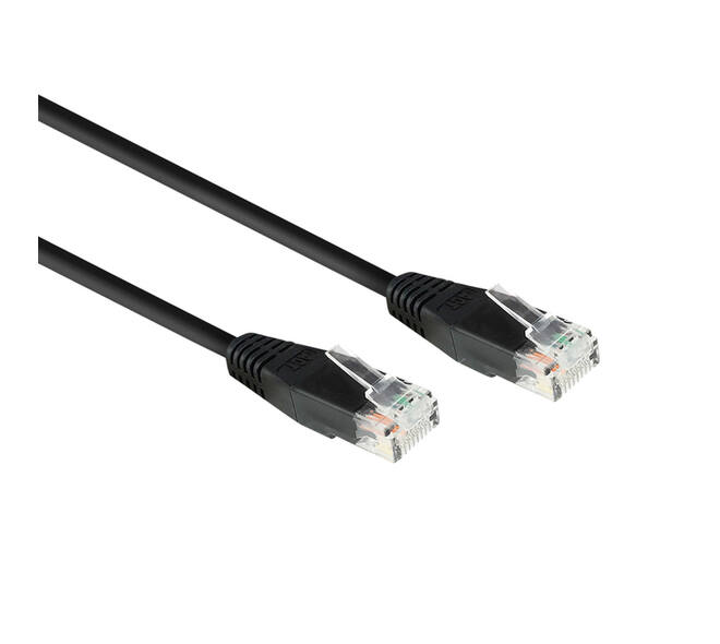 Kabel ACT CAT6 Network koper 2 meter zwart