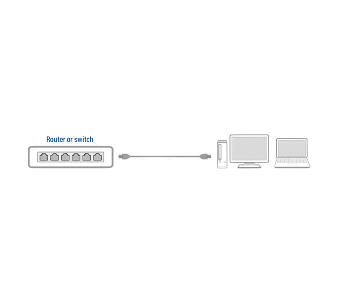 Kabel ACT CAT6 Network koper 2 meter zwart