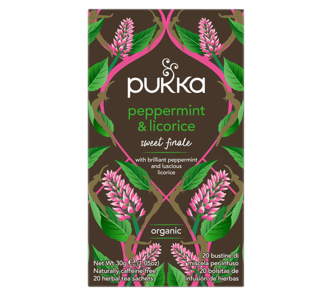 Thee Pukka peppermint licorice 20 zakjes