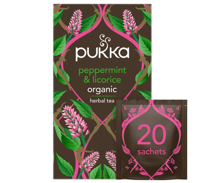 Thee Pukka peppermint licorice 20 zakjes