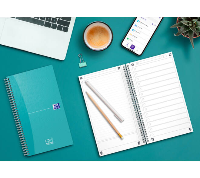 Task Manager Oxford 141x246 mm 115vel aqua