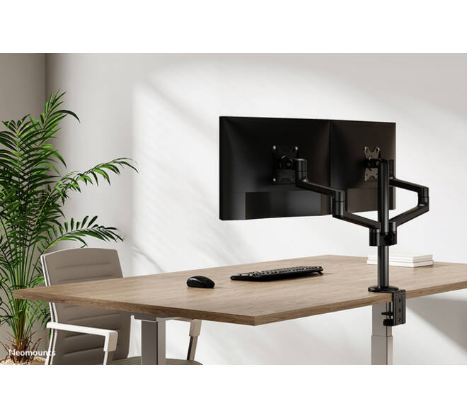 Monitorarm Neomounts NEXT Lite dual 17-27" zwart