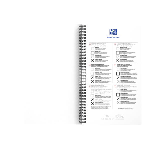 Task Manager Oxford 141x246 mm 115vel blauw