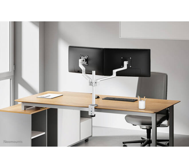 Monitorarm Neomounts NEXT Lite dual 17-27" wit