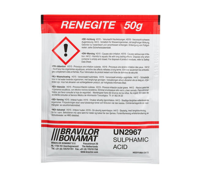 Ontkalker Bravilor Renegite voor koffiemachines