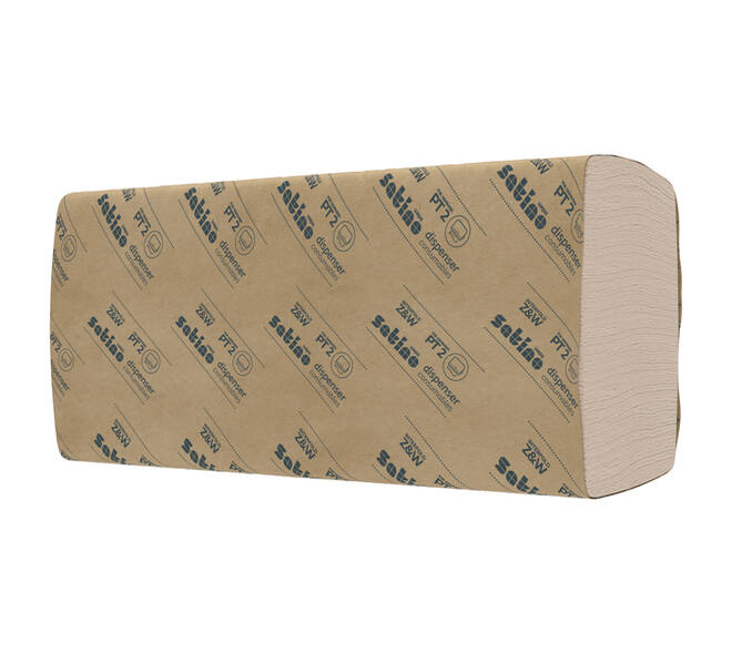 Handdoek Satino PT2 PureSoft w-vouw 2-laags 206x320mm 25x120 vel naturel 277520