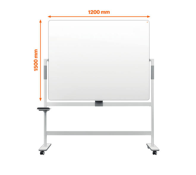 Whiteboard Nobo Move & Meet kantelbaar 120x150cm