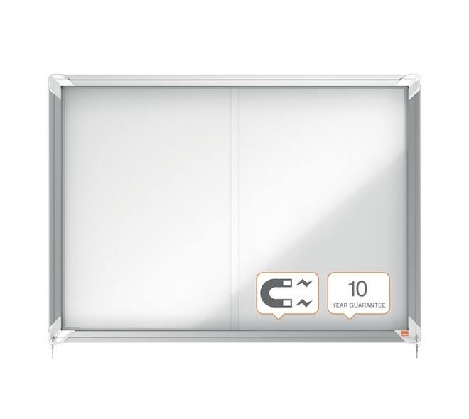 Binnenvitrine Nobo Premium Plus 8xA4 schuifdeur magnetisch