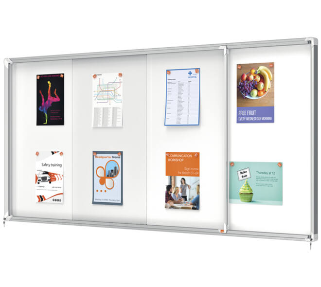 Binnenvitrine Nobo Premium Plus 27xA4 schuifdeur magnetisch