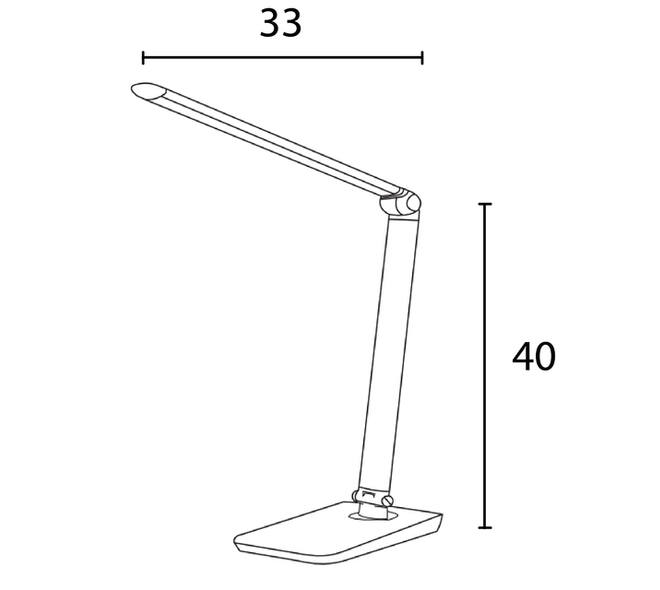 Bureaulamp Unilux Twistled led zwart