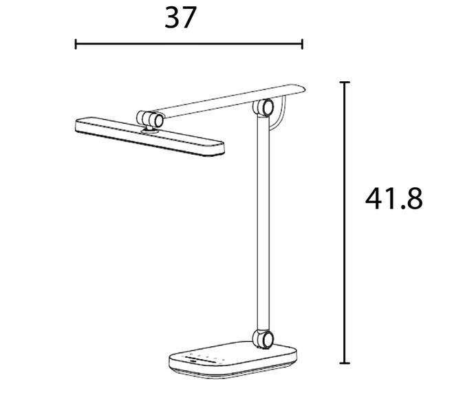 Bureaulamp Unilux Pureline led wit