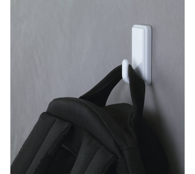 Haken tesa Powerstrips® LARGE Classic zelfklevend verwijderbaar wit 2 stuks
