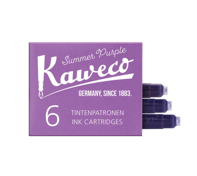 Inktpatroon Kaweco aubergine doosje à 6 stuks