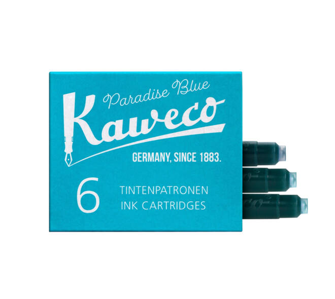 Inktpatroon Kaweco turquoise doosje à 6 stuks