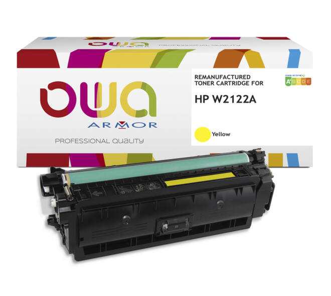 Tonercartridge OWA alternatief tbv HP W2122A geel