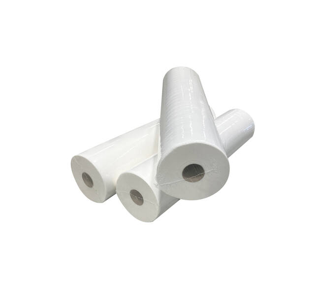 Onderzoektafelpapier Euro Products 2-laags 60cmx100m 250 vel wit 138062