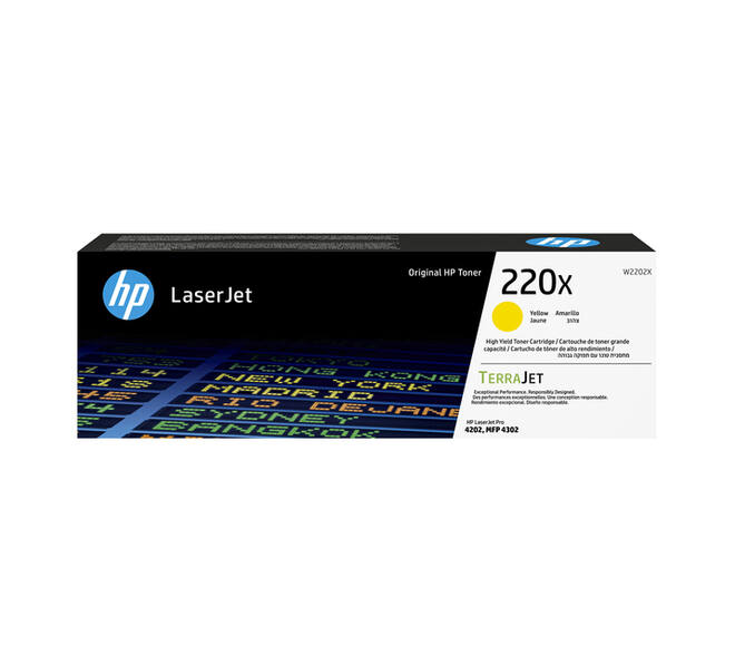 Tonercartridge HP W2202X 220X geel