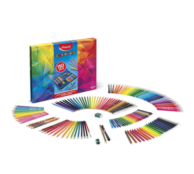 Tekenset Maped Color'Peps 150-delig assorti