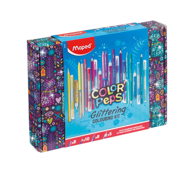 Tekenset Maped Color'Peps glitter 31-delig assorti