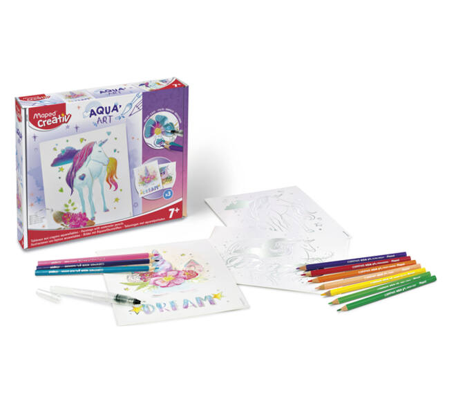 Hobbyset Maped Creativ Aqua'Art eenhoorn 14-delig assorti