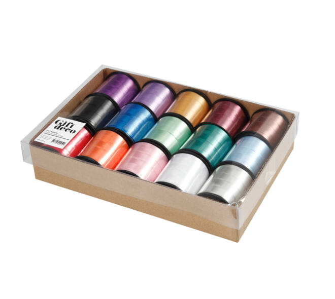 Krullint Creativ Company 50 meter x 10 mm box à 15 kleuren