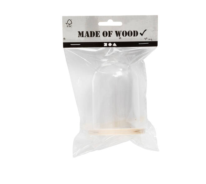 Stolp Creativ Company met houten voet 9.5cm x 6cm