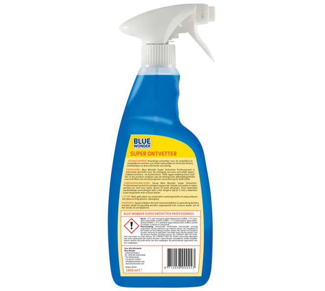 Ontvetter Blue Wonder prof superontvetter spray 1liter