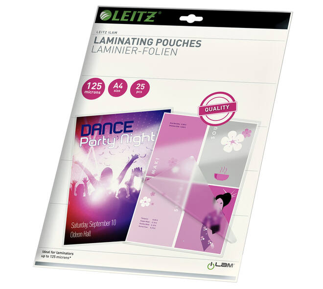 Lamineerhoes Leitz iLAM A4 2x125micron EVA 25 stuks