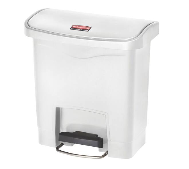 Pedaalemmer Rubbermaid Slim Jim Step-On 15liter wit