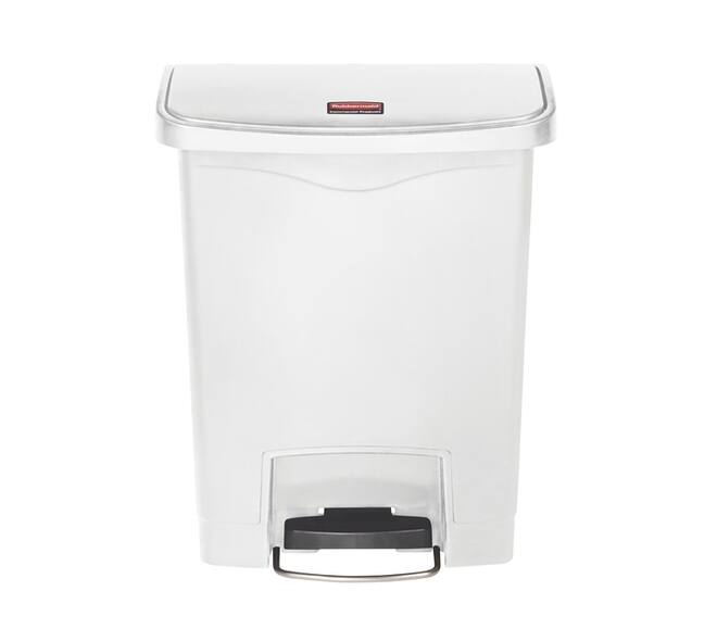 Pedaalemmer Rubbermaid Slim Jim Step-On 30liter wit