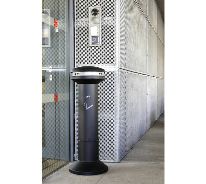 Asbak Rubbermaid Infinity XL staand zwart