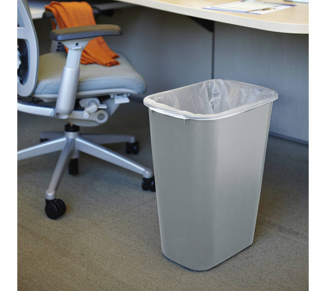 Afvalbak Rubbermaid medium 26 liter grijs