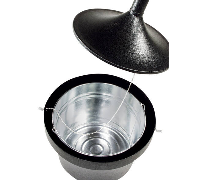 Asbak Rubbermaid Smokers' Station Aladdin vrijstaand zwart
