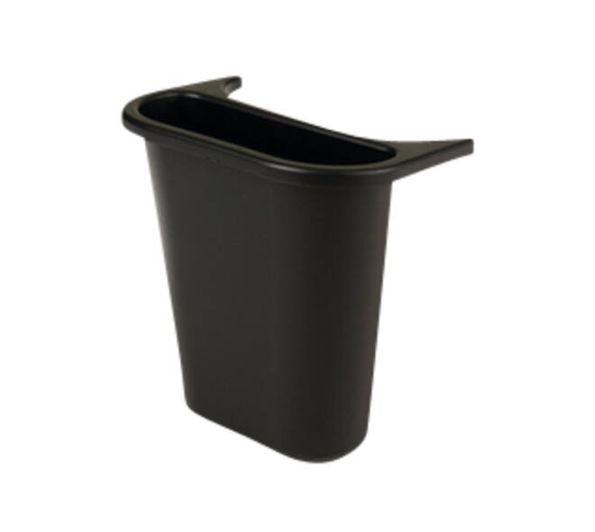 Zijbak Rubbermaid uitbreiding van grote afvalbak 5liter zwart