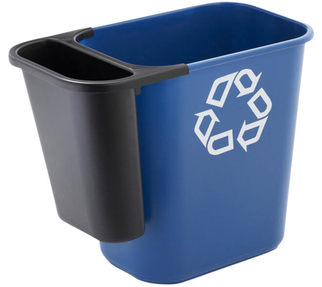 Zijbak Rubbermaid uitbreiding van grote afvalbak 5liter zwart