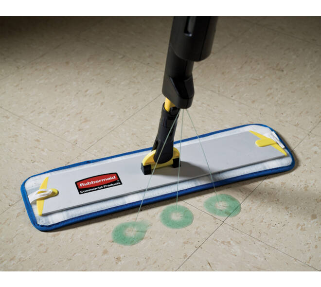 Vlakmopsysteem Rubbermaid Hygen Pulse geel