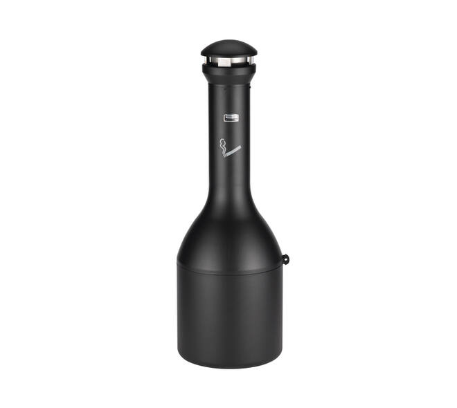 Asbak Rubbermaid Infinity Genie staand zwart
