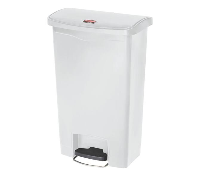 Pedaalemmer Rubbermaid Slim Jim Step-On 50liter wit