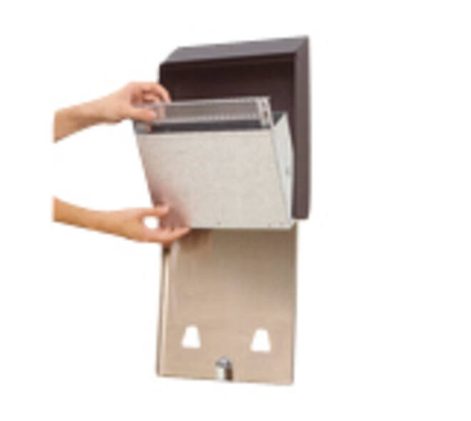 Asbak Rubbermaid Smokers' Station muurbevestiging zwart