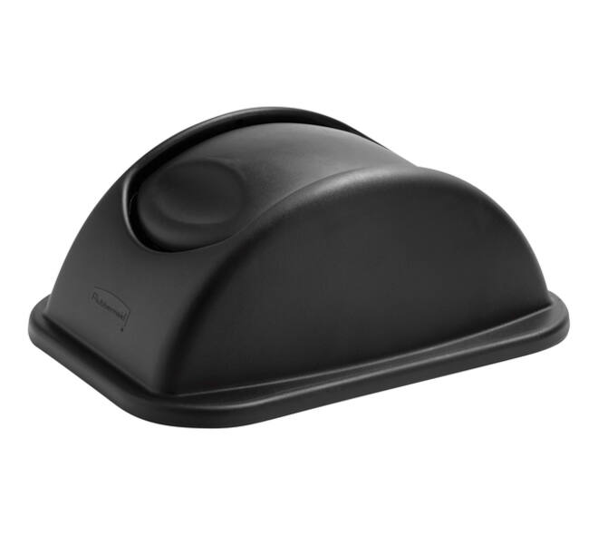 Deksel Rubbermaid medium 26liter zwart