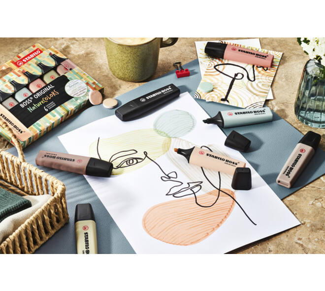 Markeerstift STABILO Boss 70/186 nature colors beige