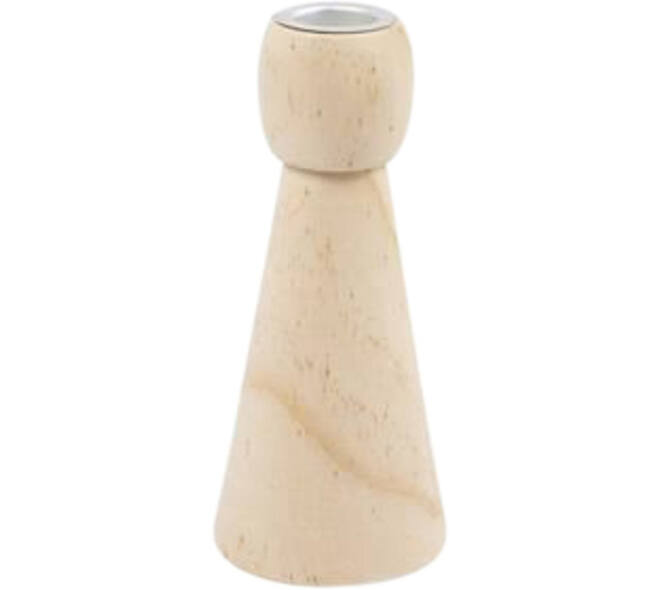 Kandelaar Creativ Company hout conisch 14.5cm