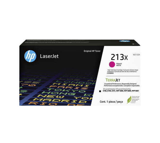 Tonercartridge HP W2133X  213X rood